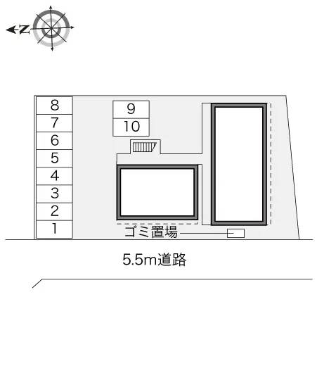 ★手数料０円★立川市柏町　月極駐車場（LP）